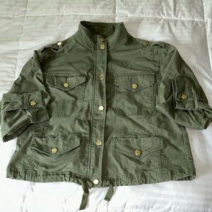 Talbots cropped field jacket
